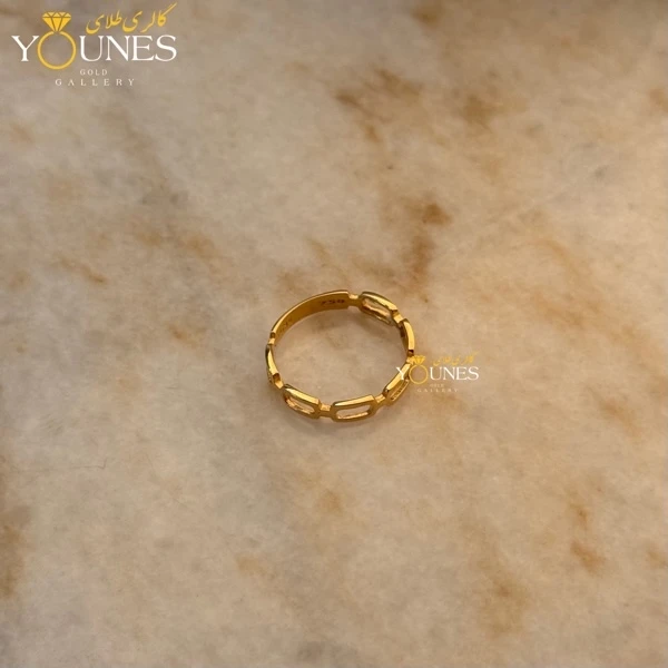 انگشتر هرمس زنجیری طلا